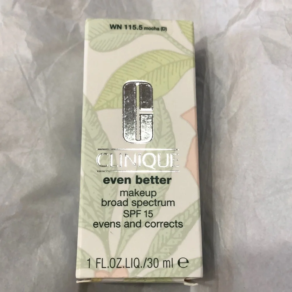 Clinique even better broad spectrum SPF 15‎ makeup WN 115.5 Mocha (D) new